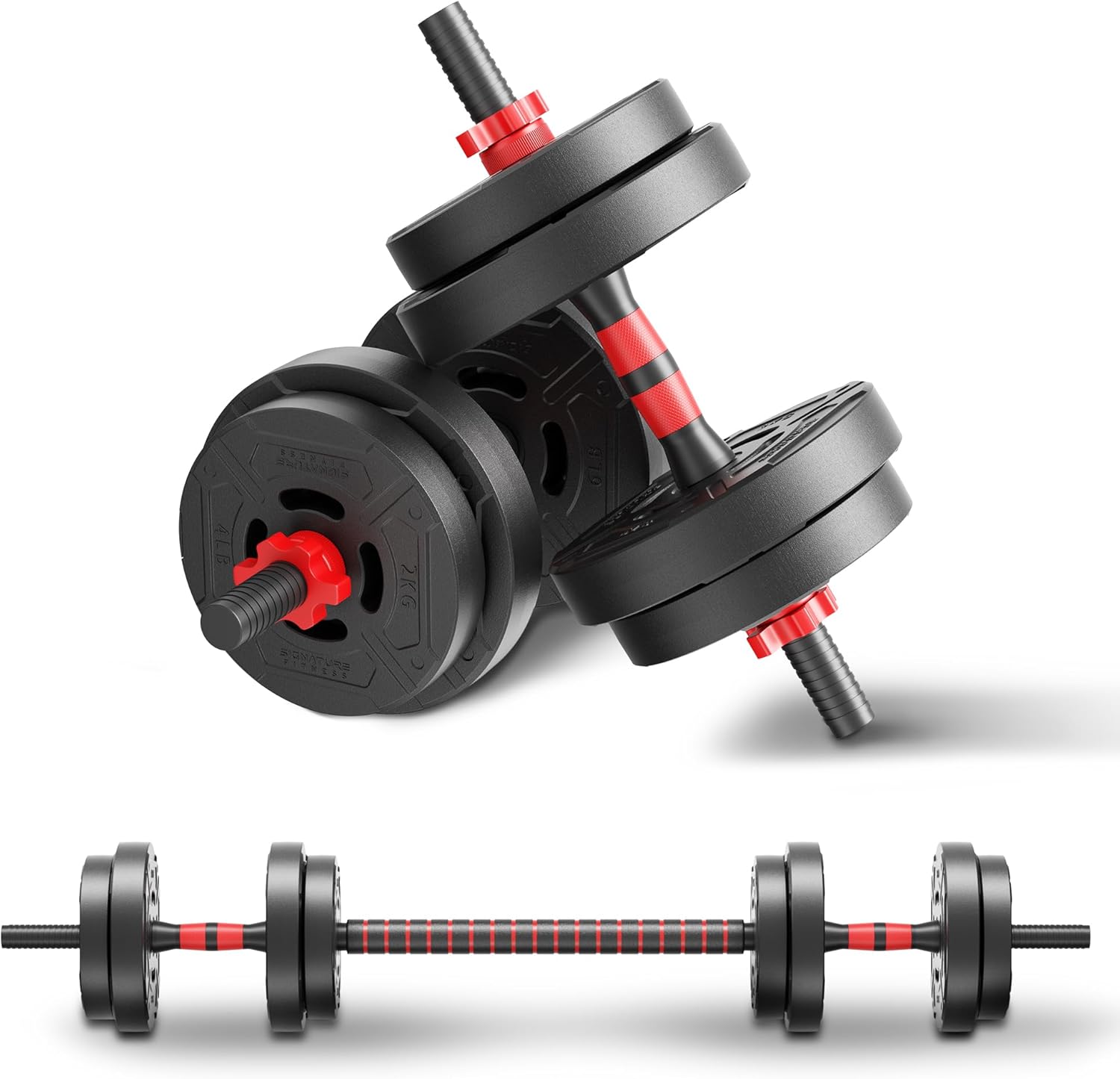 Home Gym Kit - Set Dumbbell & Barbell 2-in-1 yang