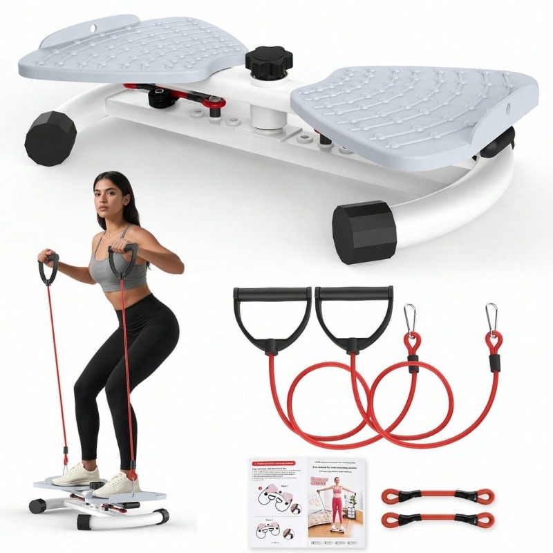 Home Gym Essentials - Stepper Putar dengan Resistensi yang Dapat