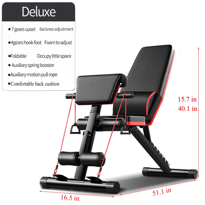 Home Gym Setup - Kursi Angkat Beban Lipat yang Dapat