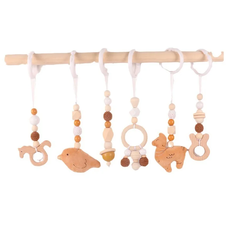 Home Gym Setup - 6 Buah Mainan Bayi Kayu Beech