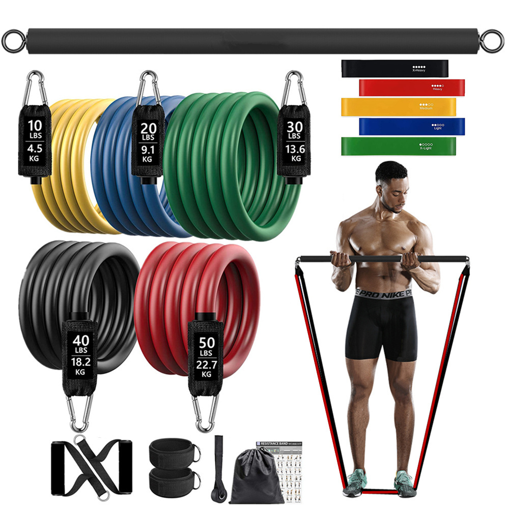 Home Gym Academy - 150lb Gelang Elastis Tahan Rampasan Kebugaran