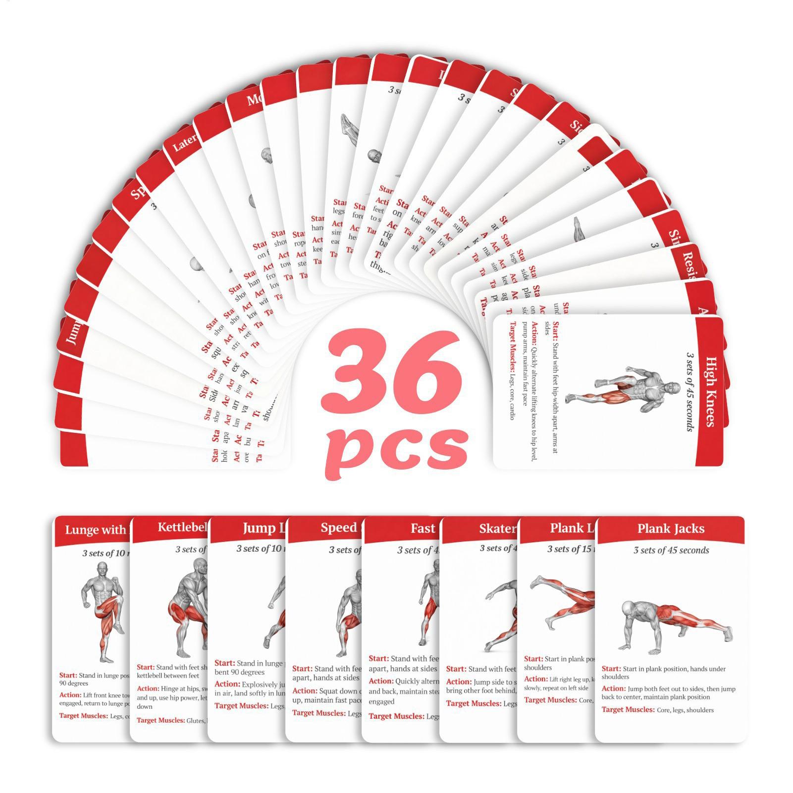 Kartu Latihan Olahraga 36pcs P - Home Gym Kit ulasan dan harga