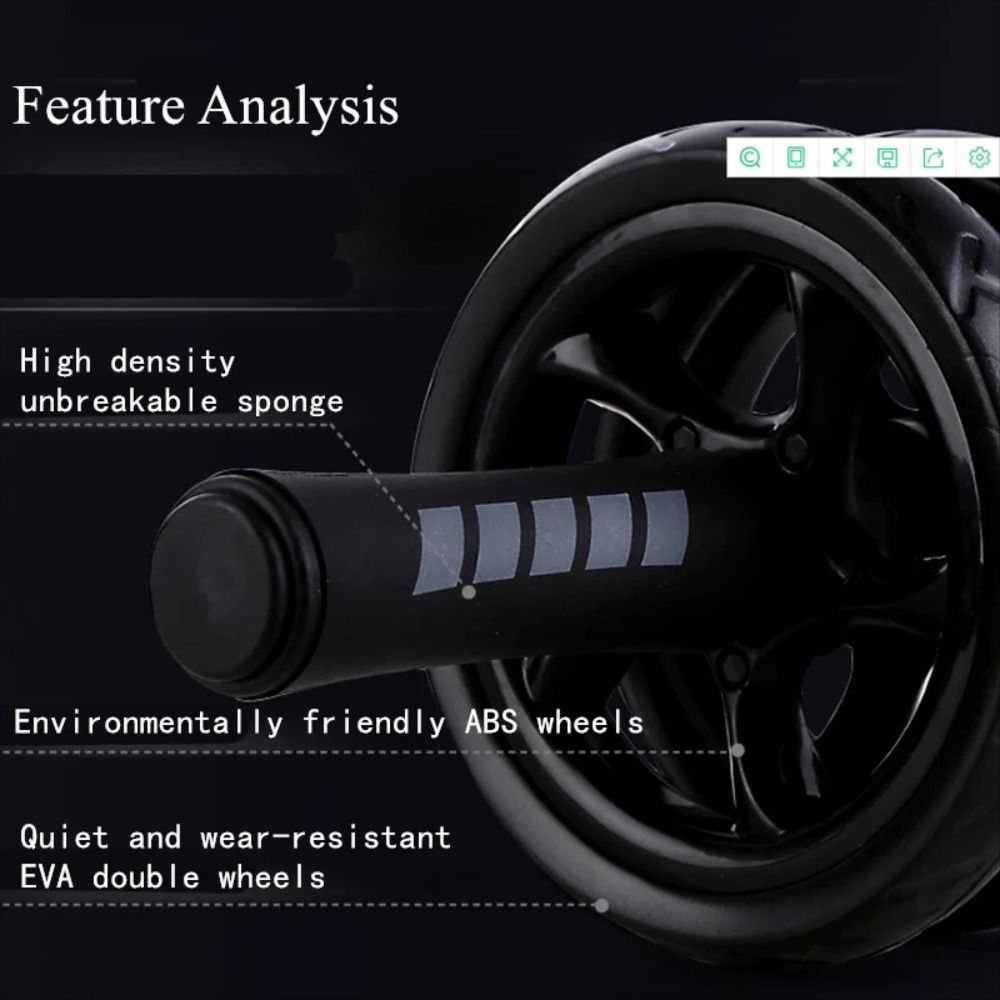 Rol Latihan Perut Tebal Pegang - Ab Roller Wheel ulasan dan harga