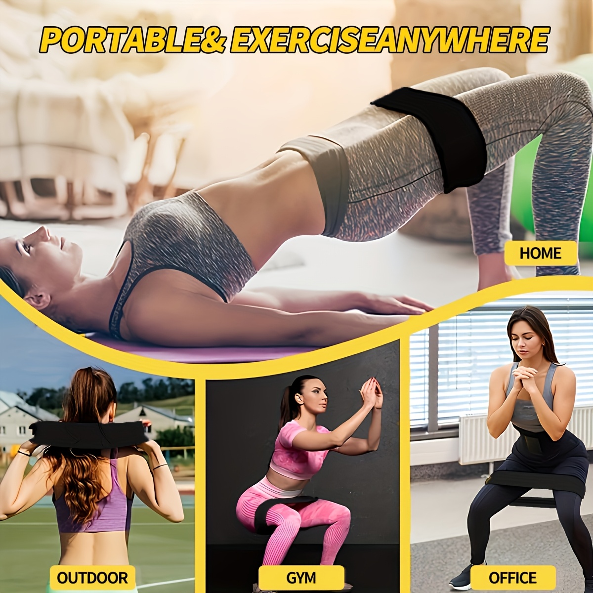 3PCS Set Tali Resistensi, Tali - Home Gym Kit ulasan dan harga