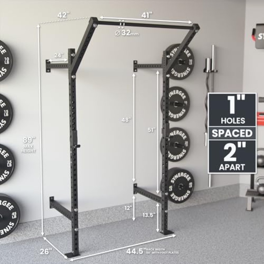 Rak Squat Dinding untuk penggu - Home Gym Pull Up ulasan dan harga