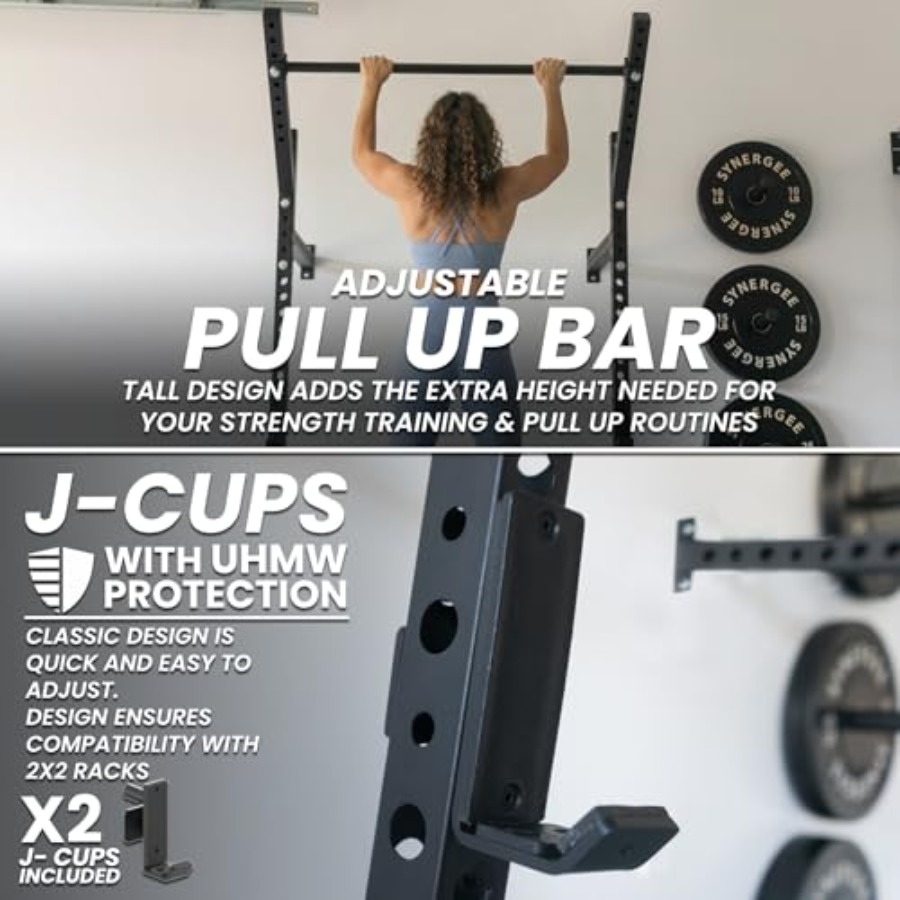 Rak Squat Dinding untuk penggu - Home Gym Pull Up ulasan dan harga