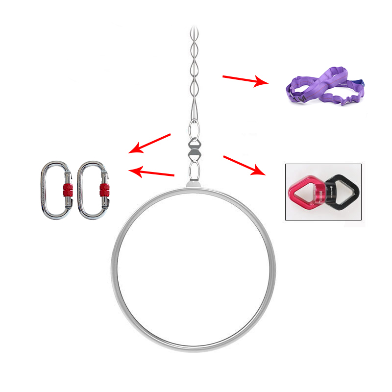 50cm Aerial Hoop Mini Lyra Kit - Home Gym Kit ulasan dan harga