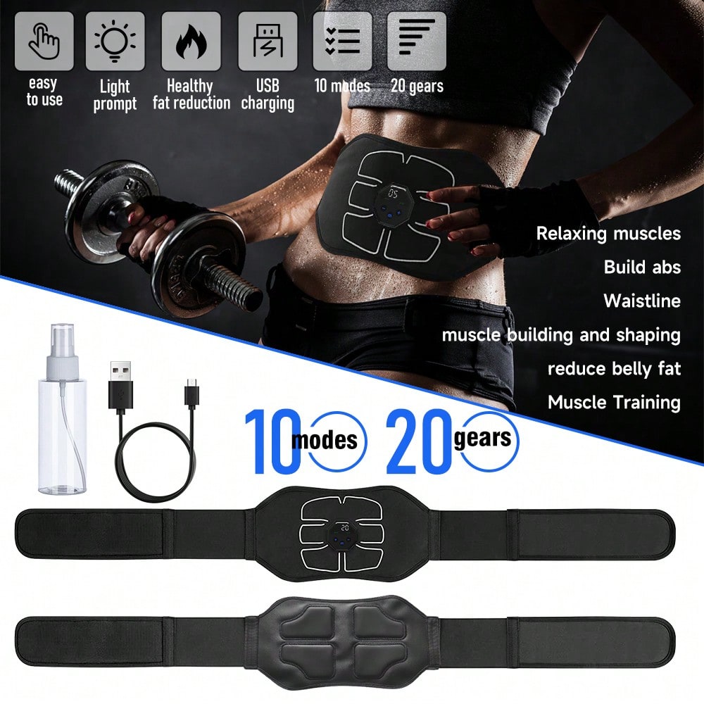 1 Buah Sabuk Pelatih Perut USB - Home Gym Essentials ulasan dan harga