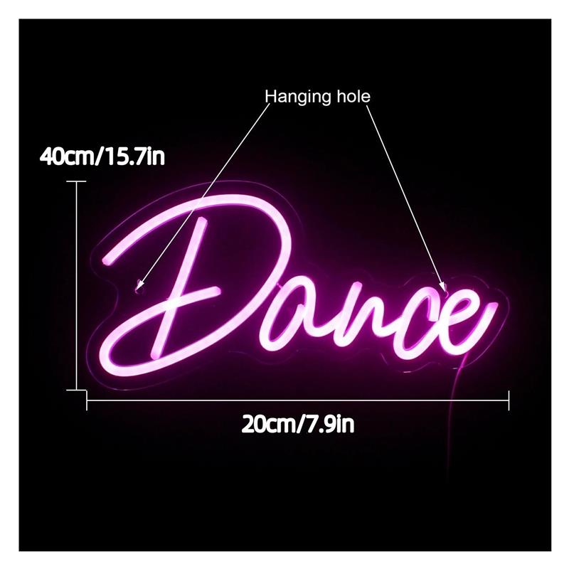 Lampu Neon Tanda Dansa Lampu M - Home Gym Neon Sign ulasan dan harga