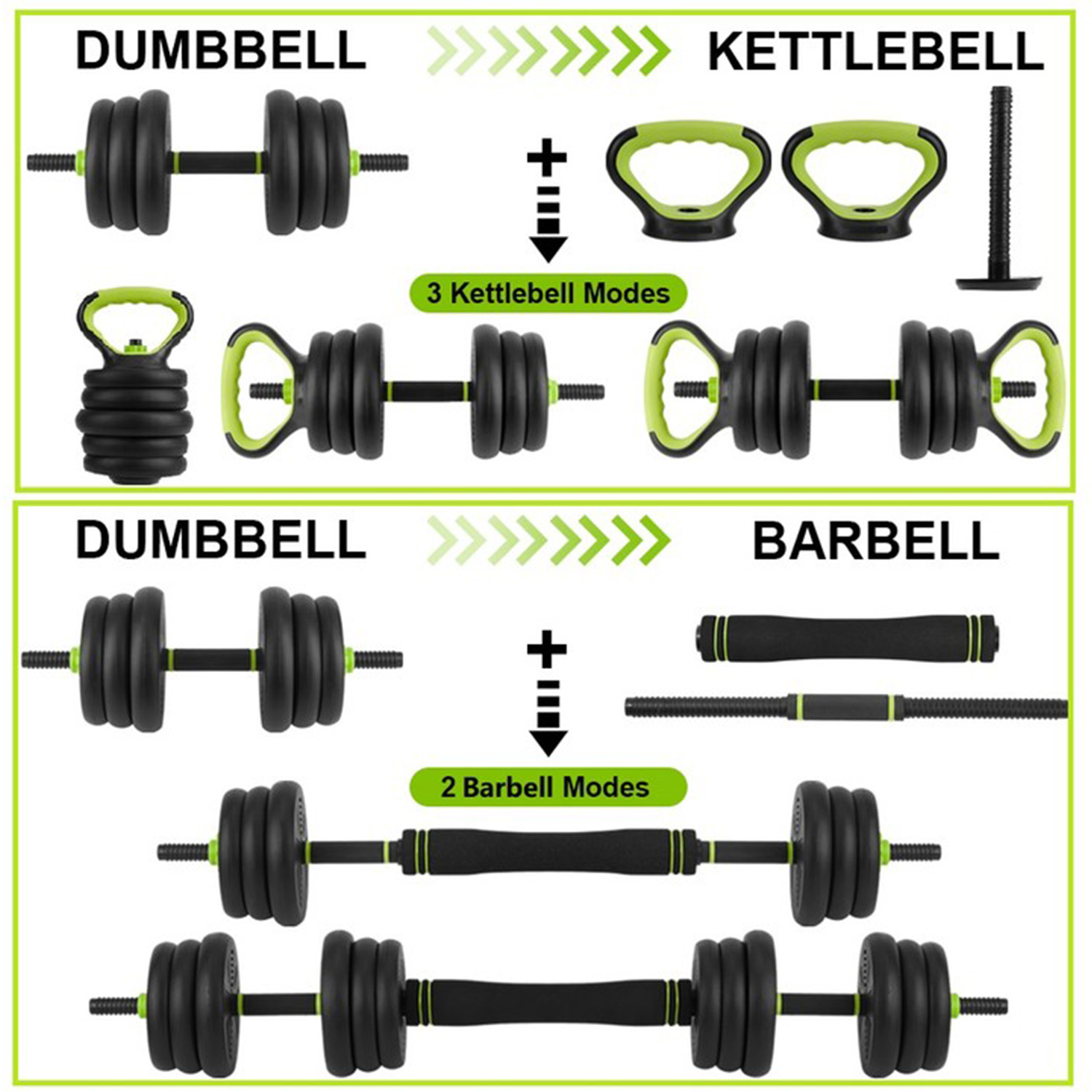Set Dumbbell 4 in 1 yang Dapat - Home Gym Kit ulasan dan harga