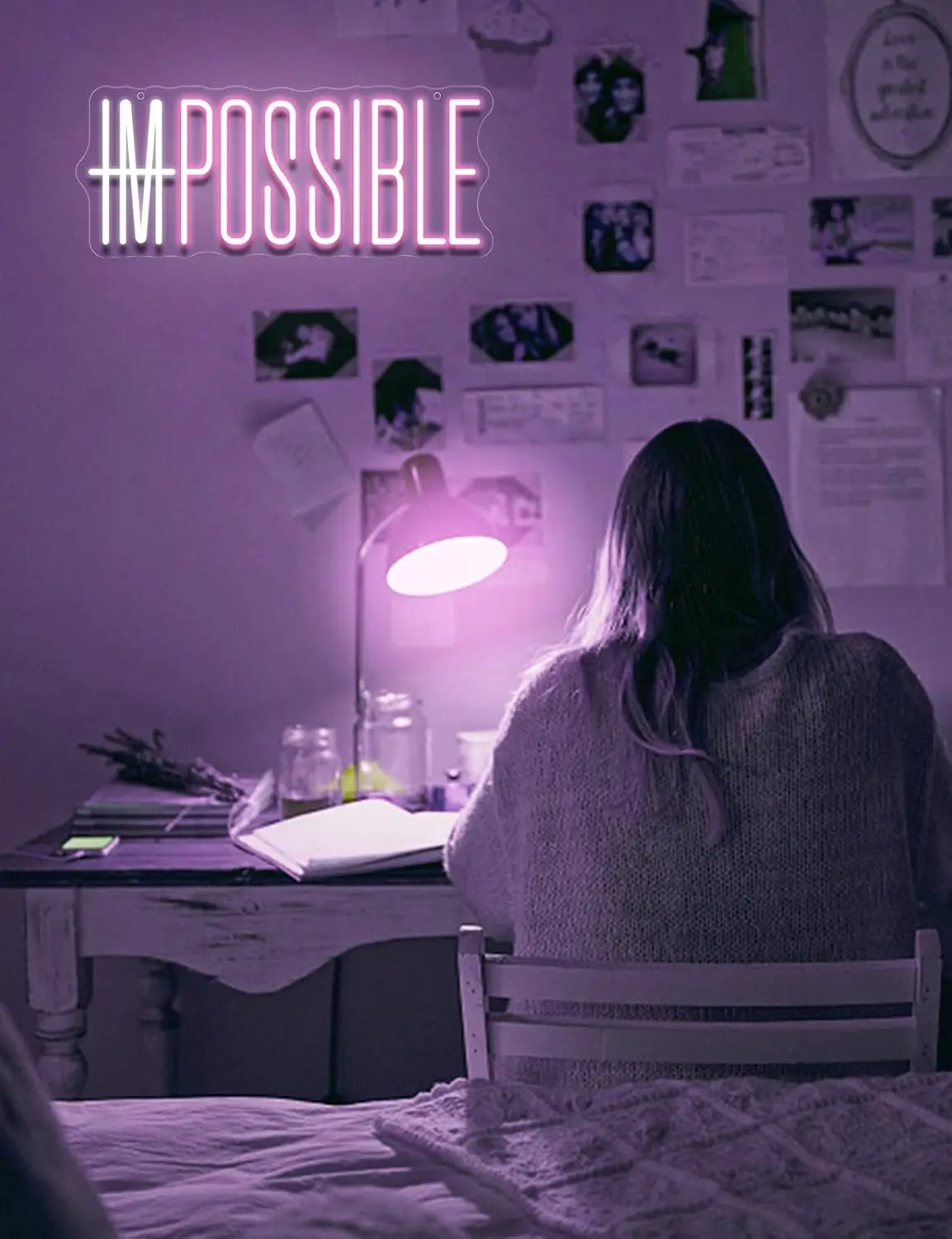 I'm Possible Lampu Neon LED Da - Home Gym Neon Sign ulasan dan harga