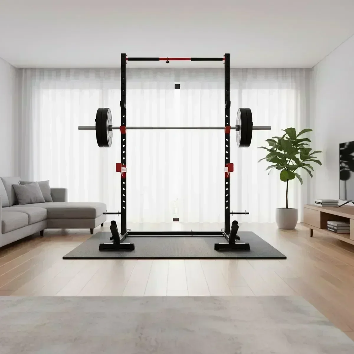 Rak Squat Home Gym yang Dapat  - Home Gym Pull Up ulasan dan harga