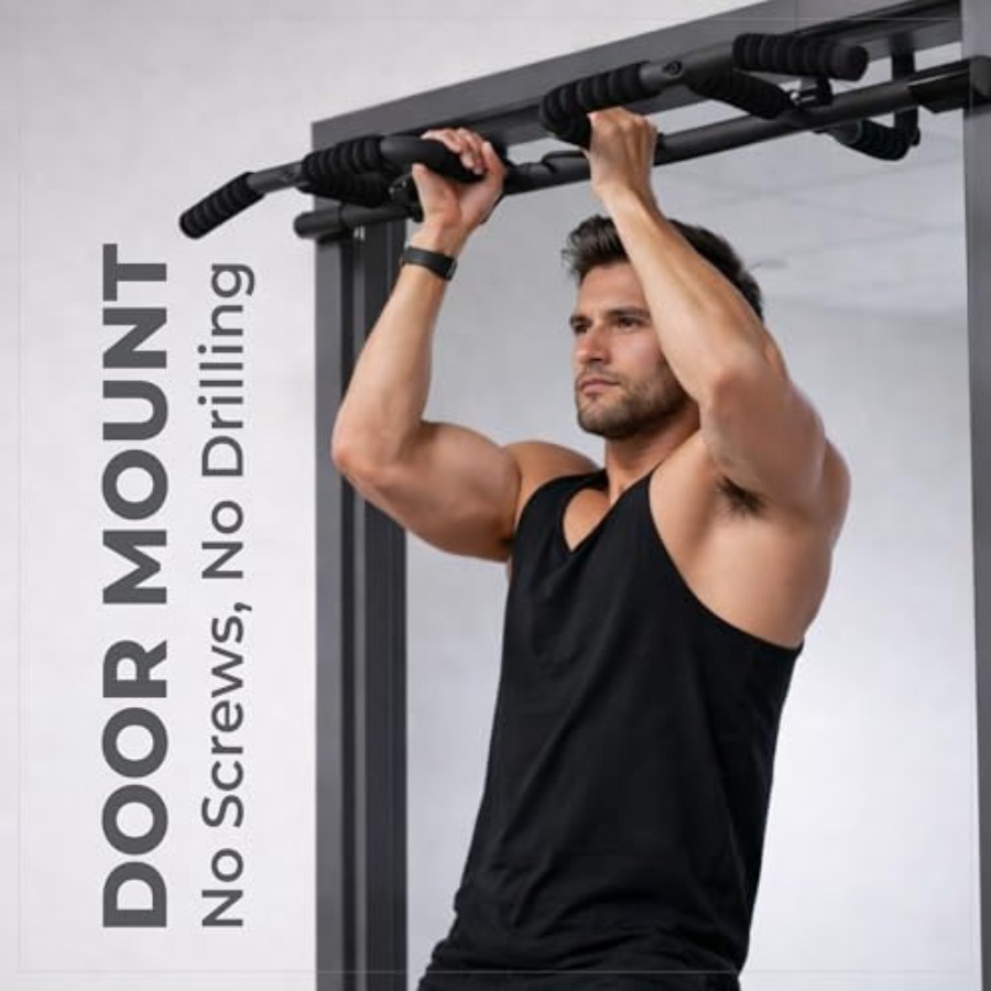 Set Bar Pull Up untuk Pintu de - Home Gym Pull Up ulasan dan harga
