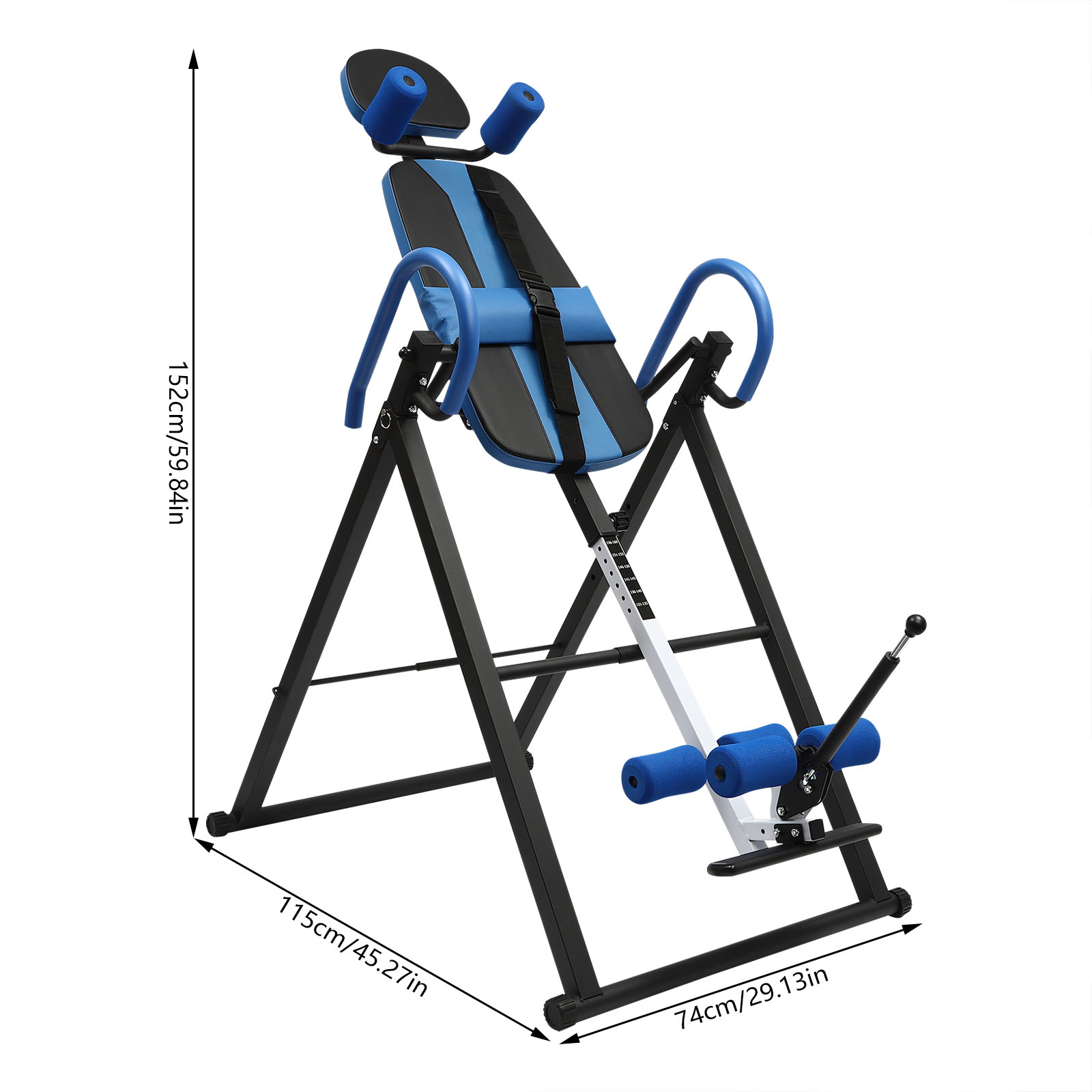 Meja Inversi Hitam / Merah / B - Home Gym Essentials ulasan dan harga