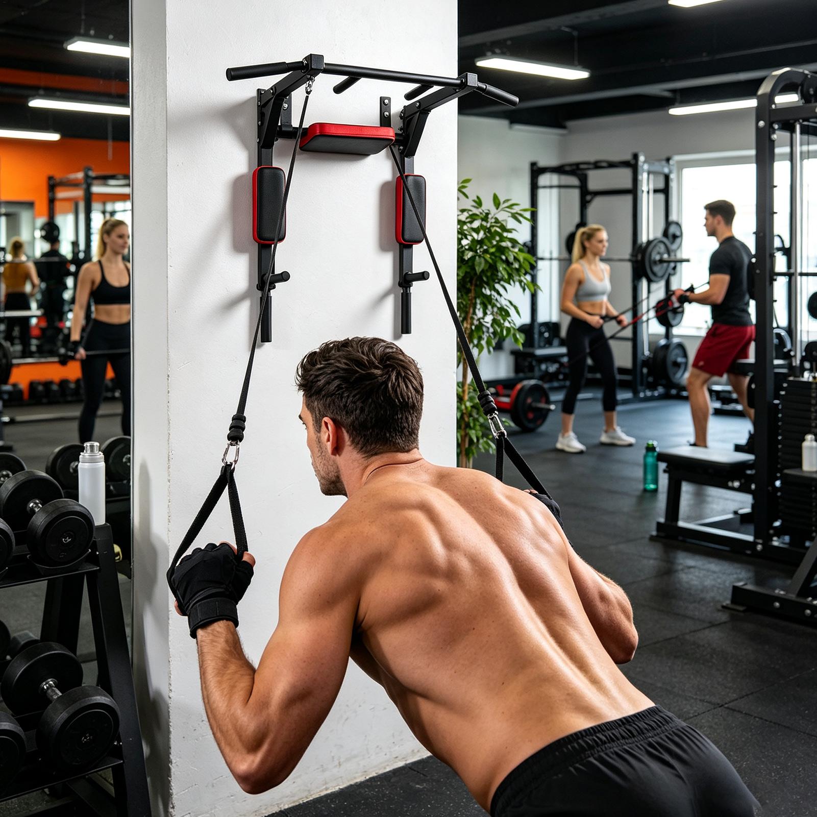 Bar Pull-up Dinding Multifungs - Home Gym Hack ulasan dan harga