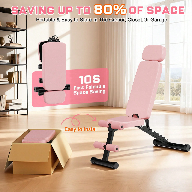 Bangku Angkat Beban 9 Posisi y - Home Gym Exercise ulasan dan harga